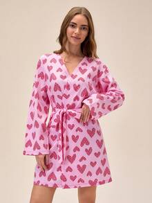 Loomlin Women Lounge Robes - Pink - View 5