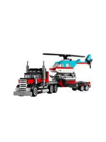 LEGO Creator 3-In-1 Flatbed Truck With Helicopter Kids 7Years+ 31146 - Multicolor - View 2