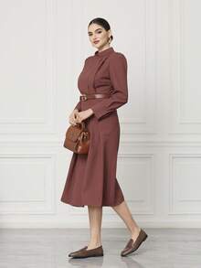 Sleekvia Ballerines pour femmes - Tabac - Voir 5