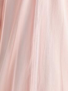 Tween Girls 2 Pieces Middle Eastern Abaya Set, Apricot Long Sleeve Children Clothing, Holiday Outfit - Pink - View 5