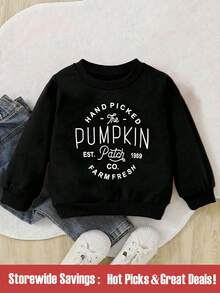 Áo phông cổ tròn cơ bản in chữ sáng tạo đơn giản cho bé gái - màu đen - Xem 1