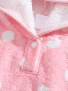 Cozy Pixies 女婴草莓刺绣波点印花连帽泳衣罩衫 - 彩色 - 查看 3