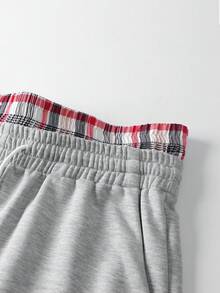 Manfinity Hypemode Men's Dual Waistband Design Versatile Shorts - Grey - View 3