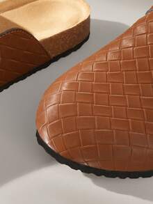 Solecia Women's New Slip-On Half-Cover Slippers, PU Material, Comfortable Shoes, Casual And Versatile For Daily Commute - Orange brown - View 5