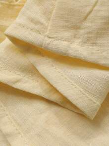 Strévra 春夏镂空蕾丝拼接露肩抹胸连衣裙，休闲简约商务风，适合情人节、婚礼、派对、时尚活动等场合，优雅中长连衣裙，女士吊带裙 - 淡黃色 - 查看 9