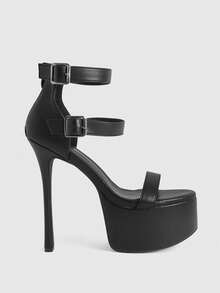 CUCCOO LuxiPop Women Heeled Sandals - pitch black - View 1