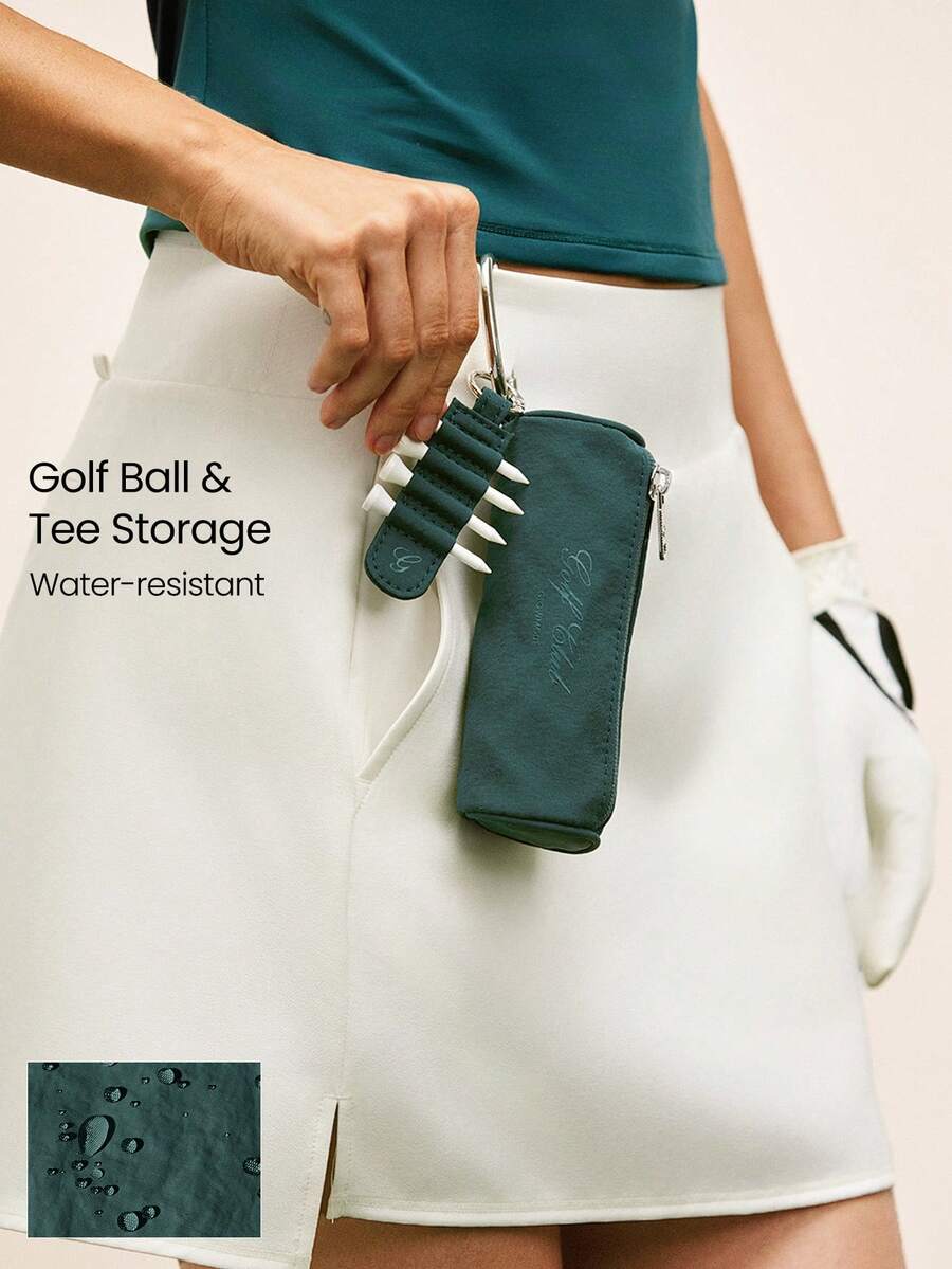 GLOWMODE Stay The Course Water-Repellant Peg Storage Compartment Golf-Themed Print Bag Golf Tennis Pickleball Daily Casual Wear - Green - View 1