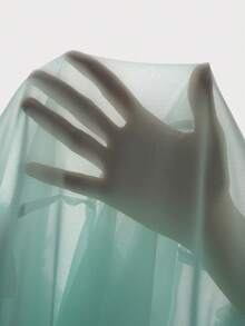 Amplova Conjunto de 2 piezas con cuello y dobladillo floral verde para fiesta de cumpleaños, reunión de jardín romántico de primavera o vacaciones en la playa - Verde - Ver 5