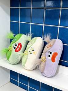 Joivida 1个趣味丑萌文具收纳笔袋设计，文具收纳袋，学生学校办公桌家用，热门网红返校礼物，收纳用品 - 彩色 - 查看 4