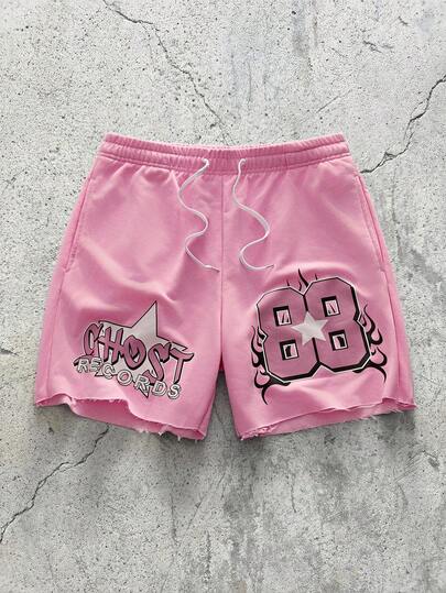 EVRINFINITE Men's Summer Lightweight Quick-Dry Shorts, Casual Beach Shorts With Drawstring, Print Plain Color Design For Daily Wear