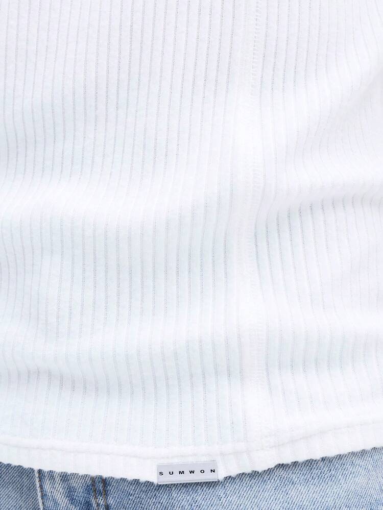 SUMWON Men's Ribbed Tank Top Sleeveless Crew Neck Summer Casual Undershirt Basic White Tank Top Tee, Mens Vest Tops, Men Singlet Top, Cotton Tank Top Men, White Singlet Men Tanktops For Men, Men S Vest Tops