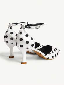 CUCCOO CHICEST Women's Fashionable Elegant Polka Dot Pointed Toe Pumps - Multicolor - View 4