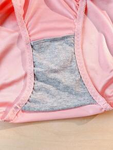 PetitDoll Bragas de mujer con encaje y parches, diseño lindo - Rosa - Ver 10