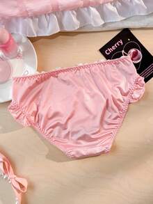 PetitDoll Bragas de mujer con encaje y parches, diseño lindo - Rosa - Ver 11