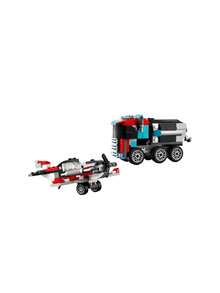 LEGO Creator 3-In-1 Flatbed Truck With Helicopter Kids 7Years+ 31146 - Multicolor - View 6