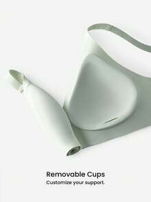 LUVLETTE Dream Curve 2ndSkin 绿色无钢圈无缝深V休闲隐形文胸 尺码自由 无痕内衣 舒适必备 - 橄欖綠 - 查看 6