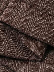 Strévra Women's Casual/Work Bell-Bottom Striped Pants - Khaki - View 7