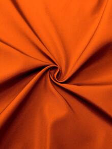 Manfinity Homme 男士棒球领拉链休闲百搭日常长袖外套 - 橘色 - 查看 7