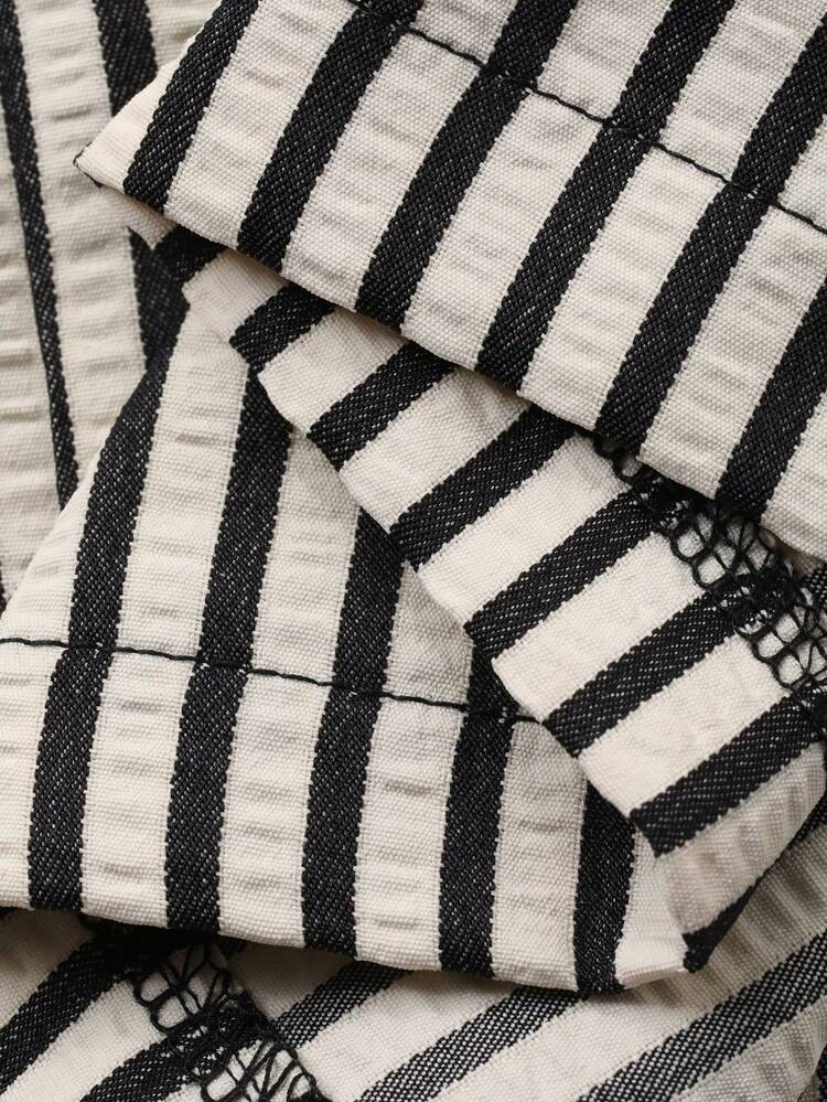 Women's Casual Striped Wide Leg Pants, Spring/Summer