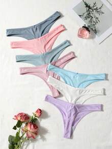 Lowkey Lull 7条/包 女士无痕丁字裤，休闲日常穿着 - 彩色 - 查看 2