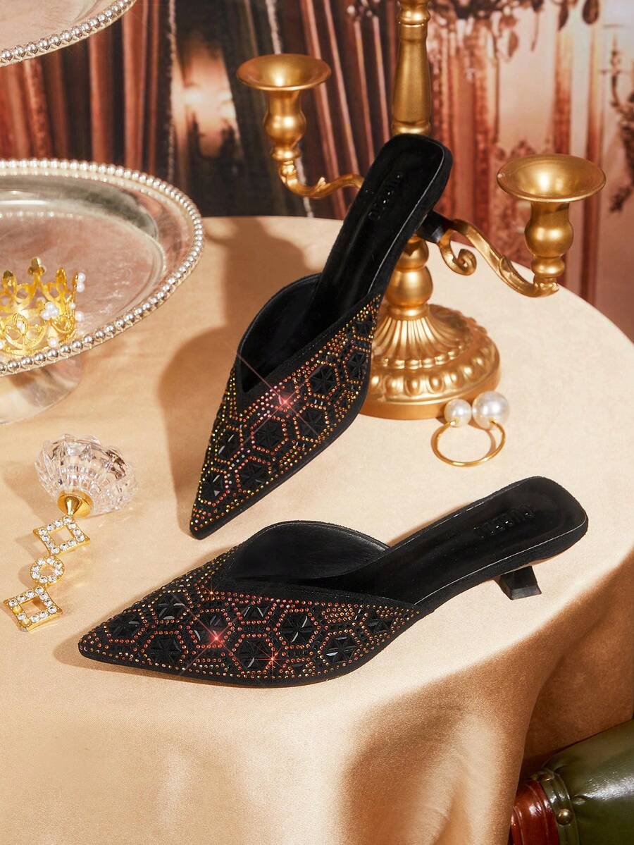 CUCCOO TILAWA Ladies, Spike Buckles, High Heels. - Black - View 1