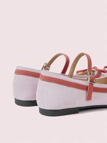 CUCCOO DOLLMOD Women's Shoes Light Pink Flat Mary Jane - Mauve Purple - View 4