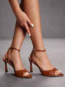 CUCCOO SZL Sandal Hak Tinggi Minimalis Wanita Warna Maroon yang Dapat Diatur, Untuk Pemakaian Sehari-hari Kasual, Sepatu Musim Semi, Liburan Musim Semi, Paskah, Pesta Prom, Natal, Sepatu Musim Semi Musim Panas - Daun bambu hijau kuning coklat - View 6