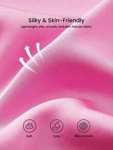 LUVLETTE Women Sexy Silky Satin Luxurious Lace Trim Pink V-Neck Camisole Top & Shorts Airy Loungewear Pajama Set Lingerie Valentine's Day Gifts Pyjama - Pink - View 10