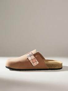 Solecia Men's Casual Solid Color Comfortable Versatile Slide Sandals - Mocha Brown 1 - View 3