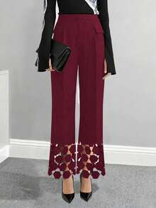 Balvessa 女士波点花边裤 - 紅色 - 查看 4