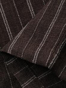 DAZY 男童松紧腰带口袋条纹阔腿宽松休闲裤 - 棕色 - 查看 7