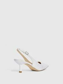 CUCCOO SZL Zapatos de tacón alto de punta elegantes y de moda para fiestas - Blanco - Ver 8