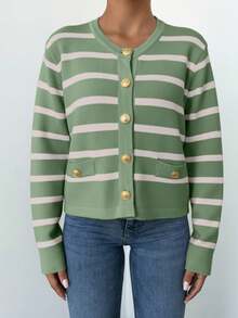 Cardigans para mujer - Verde - Ver 5