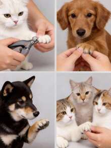 Teckwe LED Lighted Pet Nail Clipper, Suitable For Cats & Dogs Nail Trimming, Professional Pet Grooming Tool (Replaceable Blades) - Pink - View 2