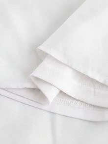 Pitira Pitira Đầm hè dây đeo xếp ly thanh lịch dành cho bé gái tuổi teen - trắng - Xem 3