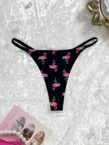 SHEIN Leopard Print Sexy Thong Panties For Women - Multicolor - View 6