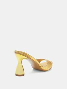 Glitzique Của phụ nữ Vàng Hình chóp Đồ trang trí Giày cao gót Dép Mules , Duyên dáng Buổi tiệc Giày cao gót Dép xăng đan - Vàng - Xem 10