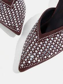 CUCCOO TILAWA 女士，铆钉扣，高跟鞋。 - 鏽棕色 - 查看 6