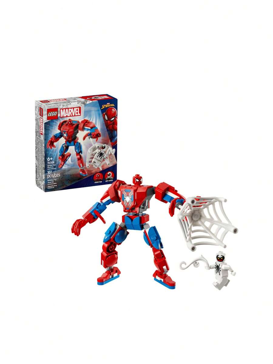 LEGO Marvel Spider-Man Mech Vs. Anti-Venom Kids 6Years+ 76308 - Multicolor - View 1