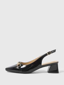 Sleekvia Women's Fashion Versatile Pointed Toe High Heel Pumps - Black - View 6