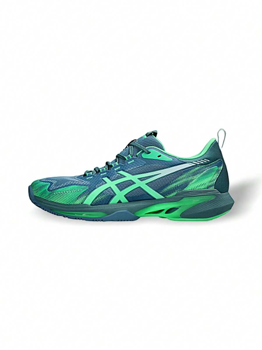 ASICS SONICSMASH FF 男士运动鞋,吸汗透气,轻便百搭,经典Logo,纯色,易洗快干,适合运动、日常穿着、上学,蓝绿色,货号:1041A538 - 400 - Blue/Green - 查看 1