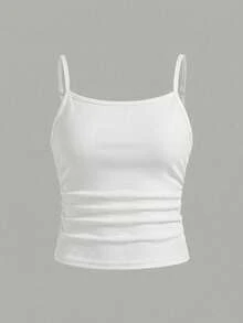 SHEIN Girlism 3pcs/Set Tween Girls' Fitted Casual Sporty Camisole Basic Tops - Multicolor - View 10