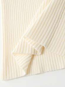 Franclia Beige Lapel Fashionable Retro Elegant Minimalist Versatile Business Casual Sleeveless Fitted Knit Top, Spring/Summer - Beige - View 4