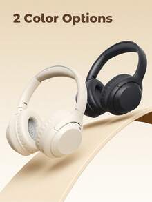 Teckwe Nuevos auriculares inalámbricos con diadema extensible, cobertura completa de oreja, llamadas HD, orejeras plegables, sonido HIFI, graves extra, larga duración de la batería, viaje, negocios, carga USB-C, regalo económico - Unitalla - Ver 5