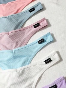 Lowkey Lull 7条/包 女士无痕丁字裤，休闲日常穿着 - 彩色 - 查看 5
