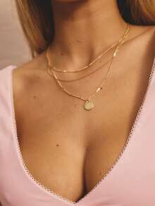 Aralina CAP SLEEVE LOW V NECK TANK - Pink - View 3