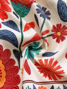 Soleia Set da 2 pezzi con canotta a stampa floreale e pantaloncini, outfit casual da vacanza per donna - Multicolore - Visualizzare 7