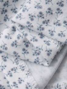 DAZY 女式韩版波点优雅无袖蝴蝶结上衣夏季 - 白色 - 查看 3