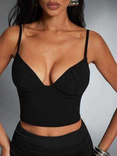 Denimoi Sleeveless Bustier Top Bodycon Corset Top Fitted Tops Sexy Tops GNO Date Night Tops