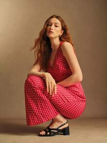 Rosivie Women's Buckle Design Fashion Daily Wear High Heel Sandals - Black - View 4